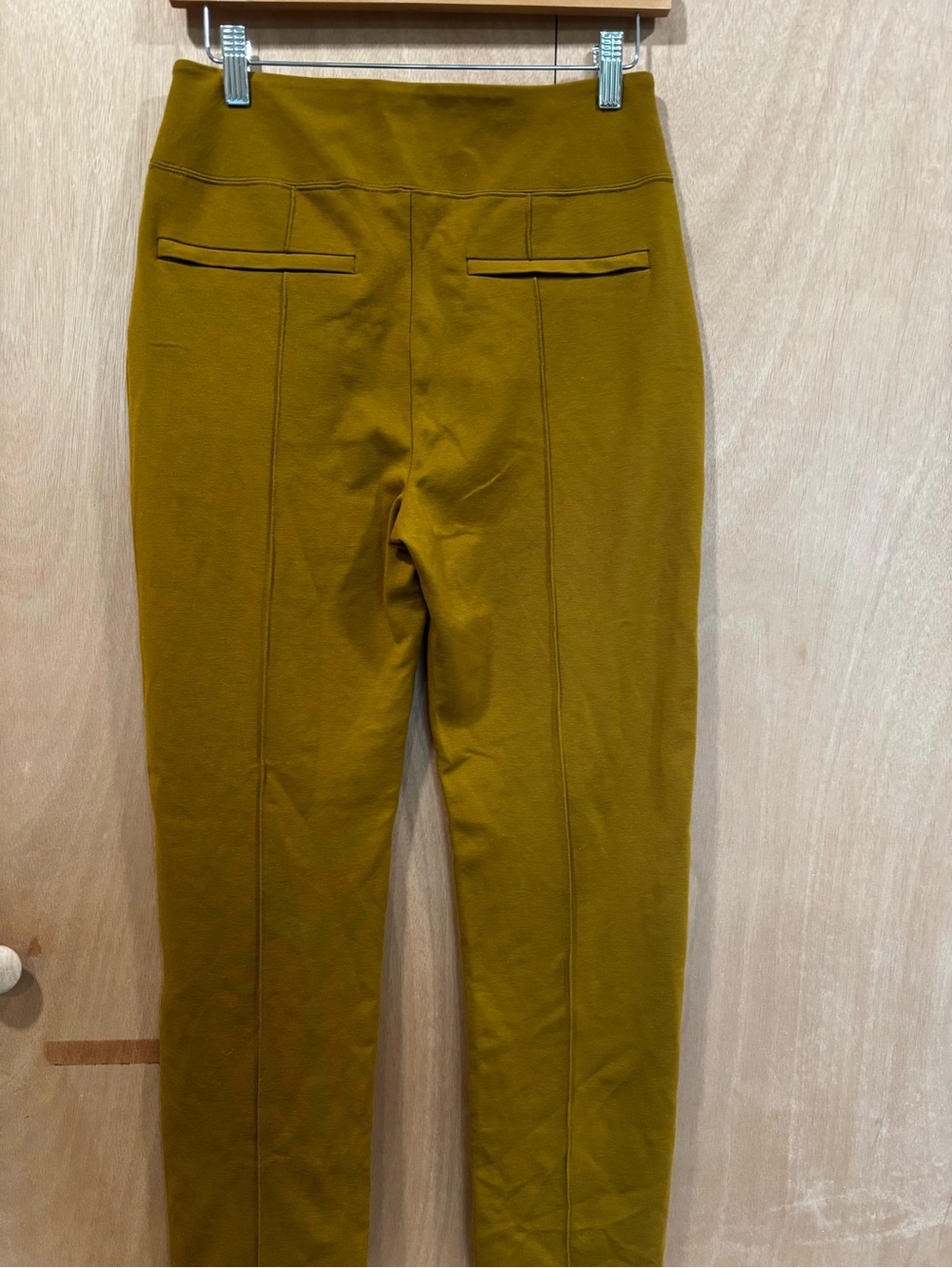 Athleta Mustard Camel Slim Ponte Pants 4 - Picture 5 of 5